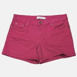 💠 MyStyle Pink Denim Shorts Stretch Classic Mini Womens Size 6